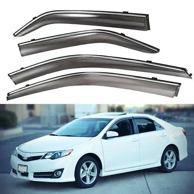 For 2012-2017 Toyota Camry JDM  Window Visors Vent Shade Rain Guards Deflector • $29.99