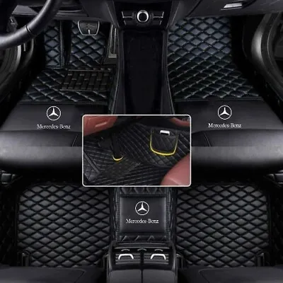 For Mercedes Benz All Models Car Floor Mats Leather Carpets Cargo Rugs Luxury  • $90.74