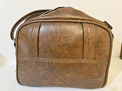 Vintage American Tourister Travel Bag Carry On Tote Brown • $19.95