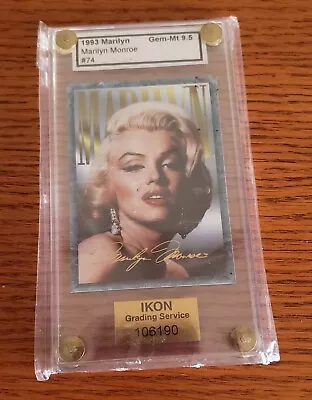 1993 Sports Time Marilyn Monroe Gold Foil Script Auto #74 Gem-Mt 9.5 IKON IGS • $39.99