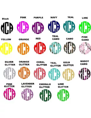 Cell Phone Monogram Decals Stickers / Two Pack  • $6.75