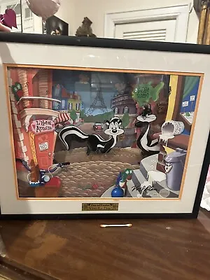 Animated Animations Pepe Le Pew-Vive Le Pew W/ COA  Print Photo Mel Blanc READ • £427.47