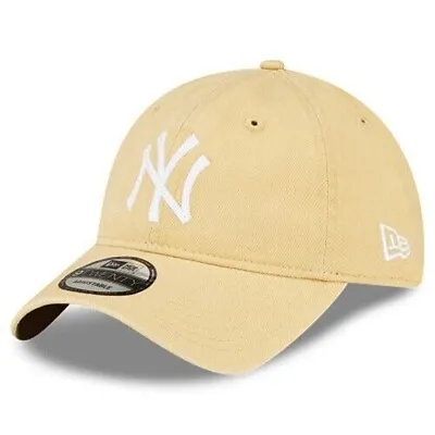 New Era MLB NY Yankees 9TWENTY Chain Link Adjustable Hat Cap One Size - Beige • $24.99