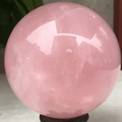 532g Natural Pink Quartz Rose Quartz Ball Crystal Sphere Meditation Healing • $26.24