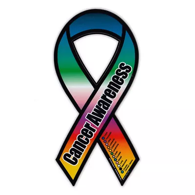 Magnetic Bumper Sticker - Cancer Awareness Support Ribbon - Awareness Magnet • $7.99