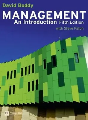 Management: An Introduction With MyLab Access Card By David Boddy • £3.50