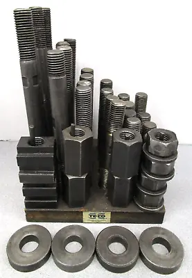 TE-CO 40 Pc T-Nut & Stud Kit 1 -8 Hold Down Set Up Clamp Tooling 20617 USED • $35