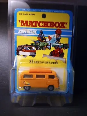 Matchbox Superfast #23 Volkswagon Camper 1971 In Blister Pack • $297.23