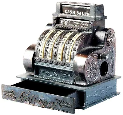 Old Time Cash Register Die Cast Metal Collectible Pencil Sharpener • $7.99