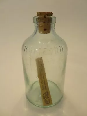 Small Antique Rumford Bottle With Cork And Original Coupon Inside - Rare • $40