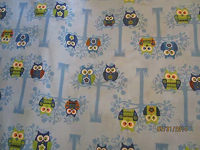 Owls Baby Toddler Sheet Set Light Blue Owl • $36.99