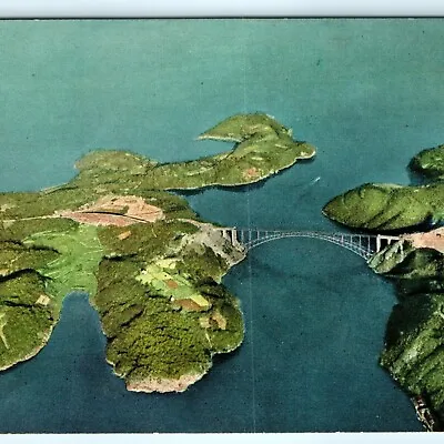 C1950s Nagasaki Japan Saikai Largest Bridge Litho Photo Fukuda Postcard Vtg A31 • $7.75