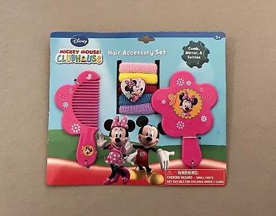 Disney Minnie Mouse Hair Accessory Set (Comb Mirror & Terries) New In Package! • $8.99