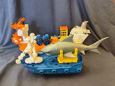 Matchbox Mega Rig Shark Ship Works Great 3 Missing Small Pieces Vtg • $50