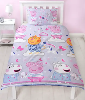 £13.75 • Buy Peppa Bedding Set 2-in-1 Reversible Design Duvet Cover Pillow Case Gift