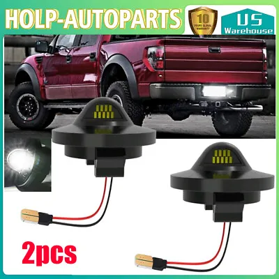2x For Ford F150 F250 F350 LED License Plate Light Tag Lamp Assembly Replacement • $6.56