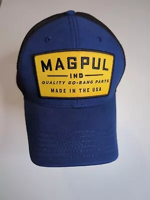 Magpul Industries Navy Black Snapback Trucker Patch Hat • $14.99