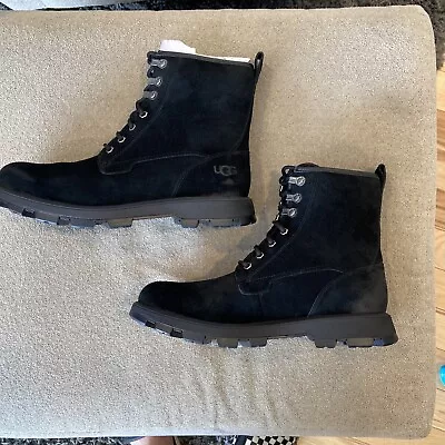 Ugg Boots Size 9 Mens Black Distressed Suede￼ Leather • $75