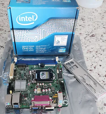 Intel DH61DL LGA1155 Mini-ITX Motherboard With I/O Shield And Retal Box • $35