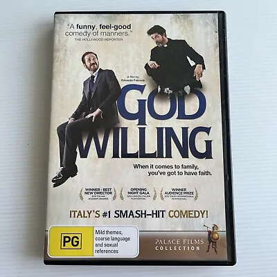 God Willing 2015 DVD Comedy Italian Film Marco Giallini Alessandro Gassmann R4 • $9.81