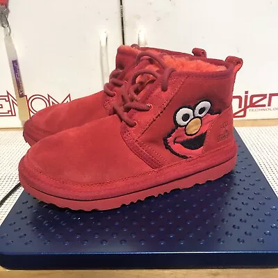 Ugg Sesame Street Elmo Red Winter Comfort Boots Big Kid Size 3 EUC • $27.99