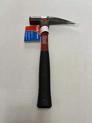 Brand New Plumb Brick Hammer Forged Steel Head Fiberglass Handle 16oz • $22.96