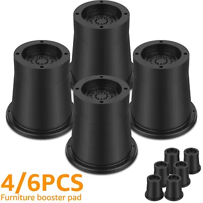 Bed Risers Round Furniture Risers Rubber Sofa Supports Up To 6000 Lbs Frame๓ • $26.81