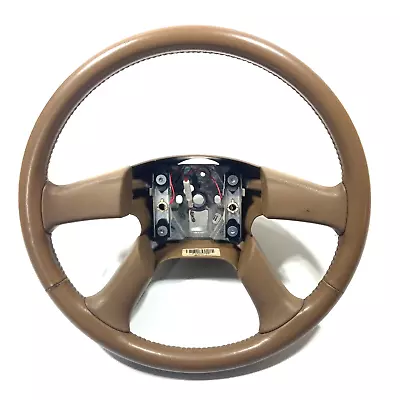 02-09 Chevy Trailblazer Envoy Silverado Steering Wheel OEM Tan Brown Leather • $109.99