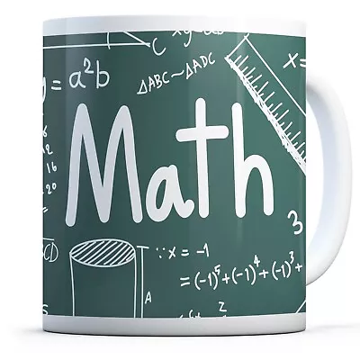 Maths Chalkboard - Drinks Mug Cup Kitchen Birthday Office Fun Gift #14464 • £8.99