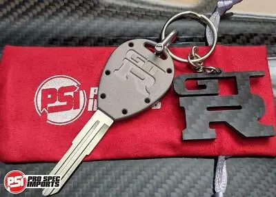 Skyline GTR R32 R33 Billet Titanium Key Chain 3pc COMBO - Satin Frost Finish! • $67.95