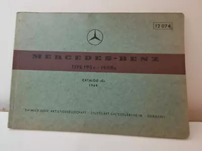 1964 Mercedes Benz Type 190c-190Dc Parts Catalog Manual #12074 • $72.99