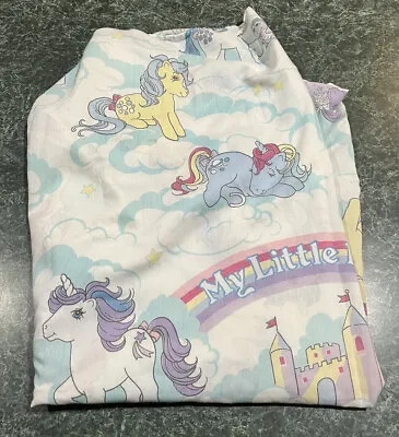 Vintage 1984 Hasbro G1 My Little Pony MLP Twin Bed **Fitted Sheet ONLY** • $52.50