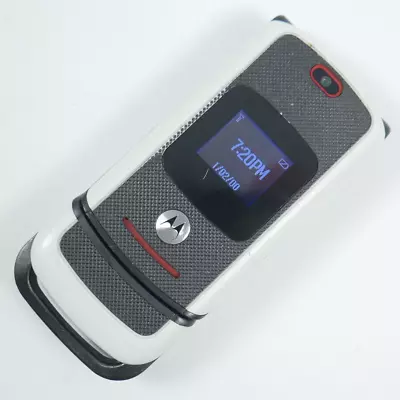 Motorola MOTOACTV W450 Black/White/Orange T-Mobile Flip Phone • $44.99