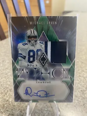 2023 Phoenix Michael Irvin Mythical Patch Auto Green /25 Dallas Cowboys • $79.99