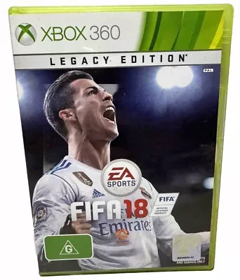 FIFA 18 Legacy Edition Xbox 360 2017 Football Soccer Sports EA Sports G VGC • $46.95