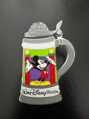 Disney Parks Walt Disney World Mickey Mouse Beer Stein Pin Moving Top LE 1000 • $24.98