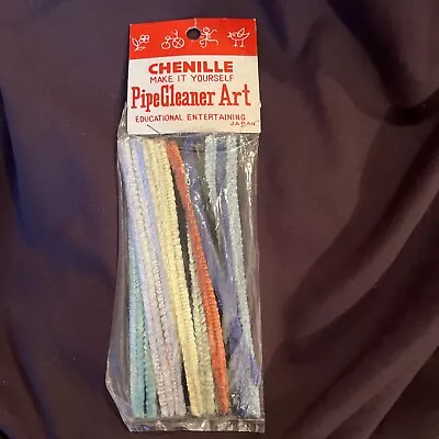 ￼Vintage Chenille Pipe Cleaner Art  Make It Yourself. Unopened. Approx. 12 Count • $9.99