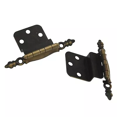 $7.95 • Buy Pair Vintage Amerock Antique English 3/8  Inset Hinge Non Self-Closing BP7770-AE
