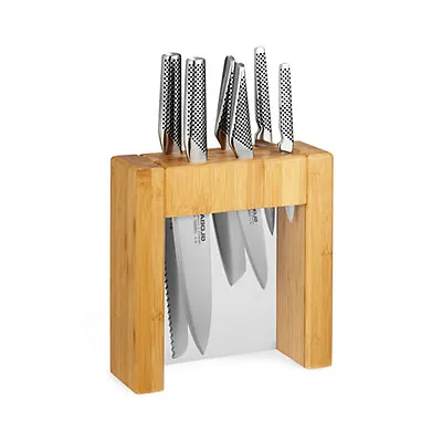 GLOBAL IKASU 7 Piece  KNIFE BLOCK SET RRP $899.00 -Made In Japan- • $499.99