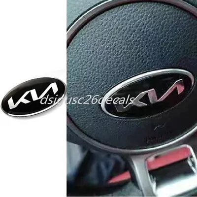 Car Steering Wheel Emblem Badge Sticker For KN  FORTE RIO OPTIMA • $11.47