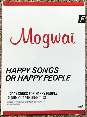 MOGWAI - HAPPY SONGS FOR HAPPY PEOPLE 2003 Full Page UK Magazine Ad • $4.99