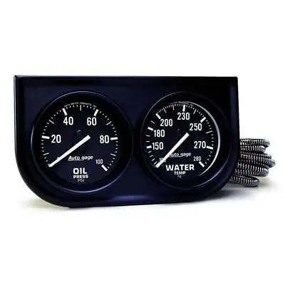 Auto Meter Gauge Set 2392; Auto Gage 2 1/16  Water Temp/Oil Pressure Mechanical • $88.55