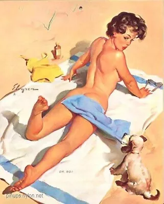 Gil Elvgren Pin Up Sun Bathing 11x14 Reproduction Giclee Print #18 • $15