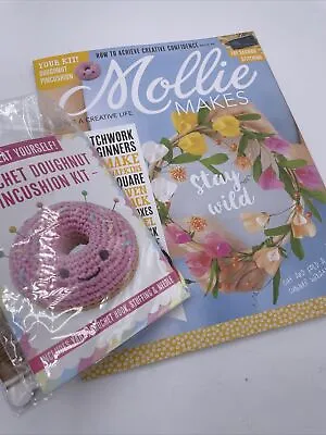 Mollie Makes Stay Wild Issue #96 With Included Crochet Doughnut Pincushion Kit • $16.95