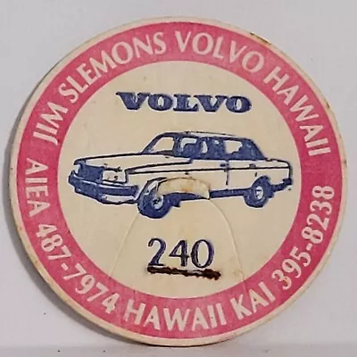Vintage Pog * Volvo 240 * Jim Slemons Volvo Hawaii * Bin58 • $1.47