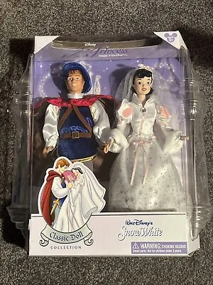 Vintage Disney Classic Doll Collection Snow White & Prince Wedding Doll Set. NEW • $50