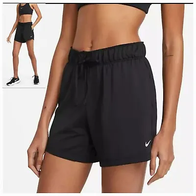 NIKE Women's Dri-FIT Running SHORTS Black • $8.95