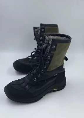 UGG Australia Adirondack II Waterproof Boots Black Gray 1906 Womens Size 9 • $75