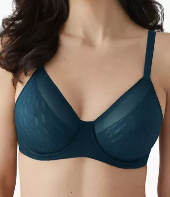 Wacoal 855336 Elevated Allure Bra 34DD Dark Sea Full Figure Uplift Underwire  • $34.99