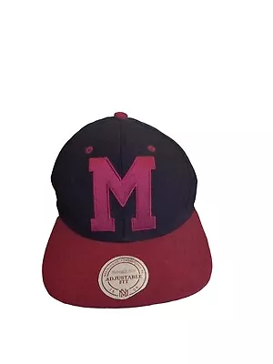 Mitchell & Ness  Maroons Snapback Cap Adjustable Dark Arch Basecaps • £20.99